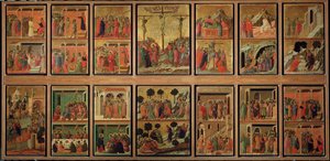 Leben Christi: Passion. Predella der Maestà (Tempera auf Holz)