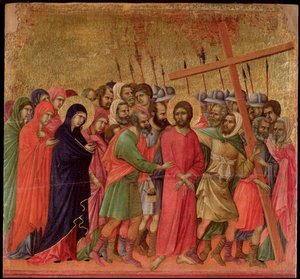 Passion: Der Aufstieg nach Golgatha von Duccio di Buoninsegna