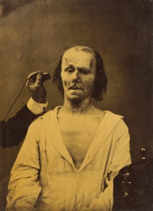 Ein entspanntes Gesicht links, tiefe Aufmerksamkeit rechts, 1854-1856, gedruckt 1862