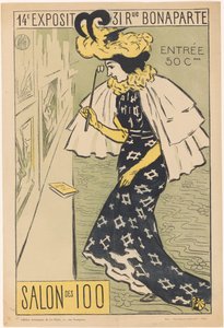 Plakat für die vierzehnte Ausstellung des Salon des 100