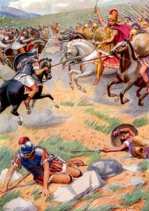 Die Rüstung von Pyrrhus war reicher und schöner als die seiner Soldaten von Dudley (after) Hardy