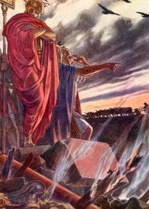 Die Stadt wurde den Flammen übergeben von Dudley (after) Hardy