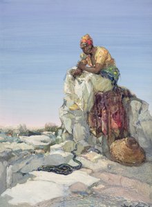 Schlangenbeschwörer, 1900 von Dudley Hardy