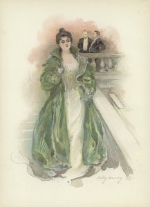 Gesellschaftsdame im Savoy Hotel, London von Dudley Hardy