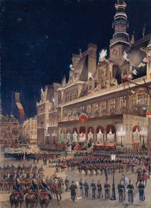 Empfang des russischen Admirals Avellan im Rathaus am 19. Oktober