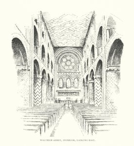 Waltham Abbey, Innenansicht, Blick nach Osten