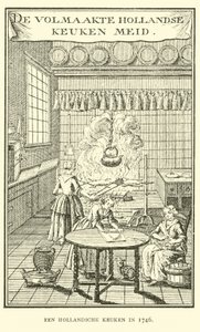 Eine niederländische Küche im Jahr 1746 von Dutch School