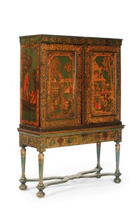 Sammlerschrank auf Ständer, ca. 1700-30 von Dutch School