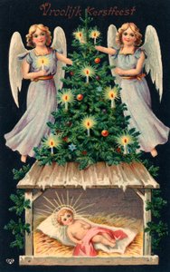 Niederländische Weihnachtskarte von Dutch School