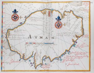 Insel Aynam (Hainan) in der Nähe der S.W. Küste Chinas.