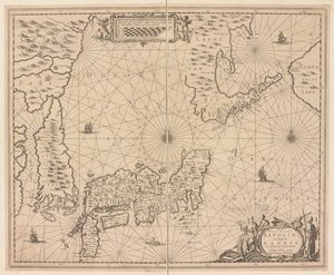 Karte von Japan, Nova et accurata Japoniae, Terrae Esonis ac Insularum adjacentium ex nivissima detectione descriptio