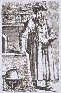 Porträt von William Postel (1510-81), aus seinem De Universitate, Leyden, 1643, illustriert in Geschichte der Magie, veröffentlicht im späten 19. Jahrhundert