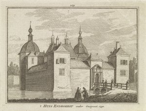 Blick auf Schloss Endegeest, Oegstgeest, Niederlande von Dutch School