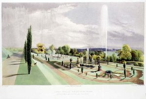 Unterer Terrassengarten, Worsley Hall, veröffentlicht von Thomas McLean