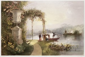 Der See, Trentham Hall Gardens, aus 