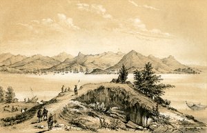 Die Bucht und Insel von Hongkong, 1847 von E Gilks