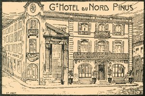 Fassade des Hotels, ca. 1920er Jahre