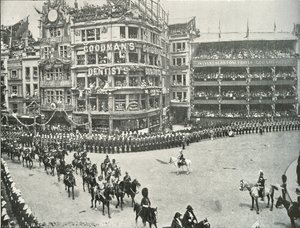 Lord Roberts beaufsichtigt die Vorbereitungen im St. Pauls Churchyard, 1897