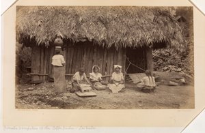 Hausarbeiten der Kaffeepflücker, Las Nubes, Guatemala