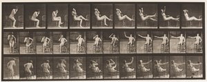 Tafel 247. Sich hinsetzen, Füße auf den Stuhl stellen von Eadweard Muybridge