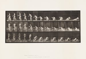 Tafel 271. Vom Boden aufstehen mit einem Papier in der linken Hand von Eadweard Muybridge