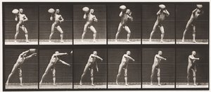 Tafel 311. Einen 75-Pfund-Stein heben, 1885 von Eadweard Muybridge