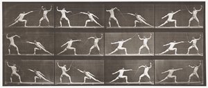 Fechten von Eadweard Muybridge