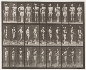 Tafel 352. Schulter, Befehl und Waffen tragen von Eadweard Muybridge