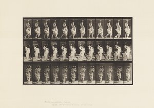 Gehen, Kind tragen von Eadweard Muybridge