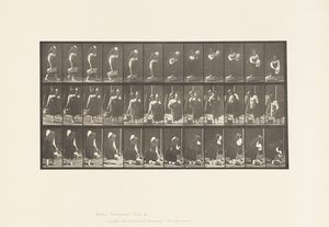 Tafel 460. Krug auf der Schulter und Korb in der Hand tragen, 1885 von Eadweard Muybridge
