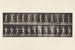 Tafel 540. A, O-Beine; Junge; B, Wirbelsäulenverkrümmung; Mädchen geht, 1885 von Eadweard Muybridge