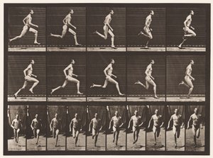 Tafel 60. Laufen im Halbmeilen-Tempo (Schuhe) von Eadweard Muybridge