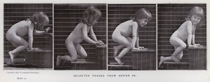 Die menschliche Figur in Bewegung: Ausgewählte Phasen aus Serie 86 von Eadweard Muybridge