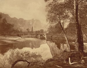 Tal des Yosemite vom Mosquito Camp, Nr. 22, 1872 von Eadweard Muybridge
