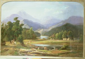 Neuseeländische Landschaft, 1872