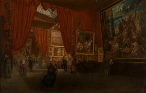 Ausstellung von Werken von Eugène Delacroix in der Martinet-Galerie, Boulevard des..., 1864 von Ed. Albertini