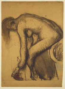Nach dem Bad (Frau trocknet ihre Füße) von Edgar Degas