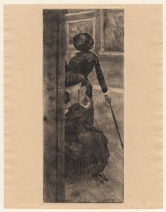 Im Louvre, Die Malerei, Mary Cassatt von Edgar Degas