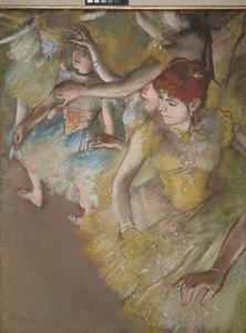 Balletttänzer auf der Bühne von Edgar Degas