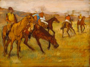 Vor dem Rennen von Edgar Degas