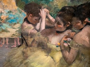 Hinter den Kulissen (Detail) von Edgar Degas