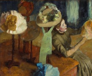 Bei der Hutmacherin von Edgar Degas