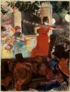 Café-concert aux ambassadeurs von Edgar Degas
