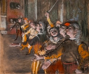 Choristen (auch bekannt als „Die Exponenten“). 1877. Pastell auf Monotypie.