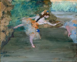 Tänzerin auf der Bühne, ca. 1877 von Edgar Degas