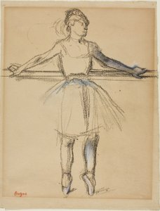 Tänzerin an der Stange (auf Spitze) von Edgar Degas