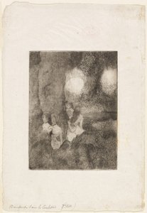 Tänzer in den Flügeln von Edgar Degas