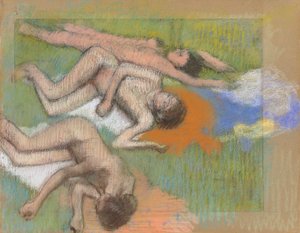 Degas - Nach dem Bad, drei nackte Frauen, circa 1890-1895