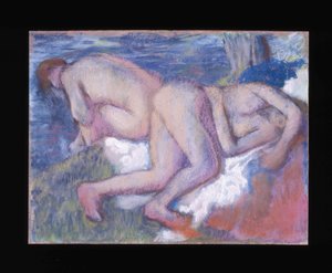 Zwei Frauen beim Baden von Edgar Degas