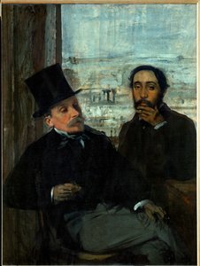 Edgar Degas und sein Freund Evariste de Valernes, französischer Maler von Edgar Degas